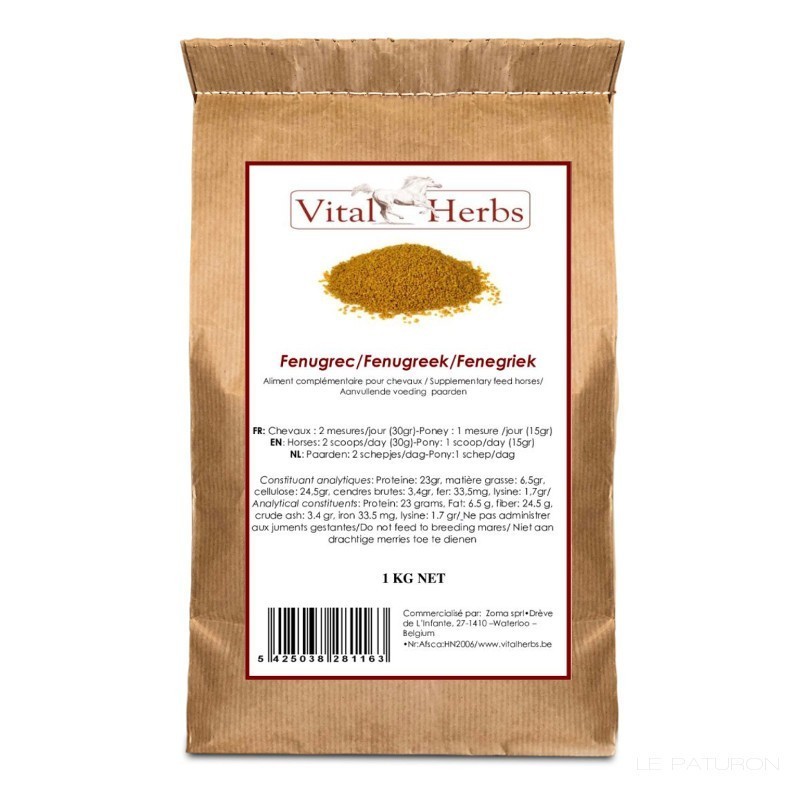 Fenugrec état 1 kg Vital Herbs Fenugrec état 1 kg Vital Herbs