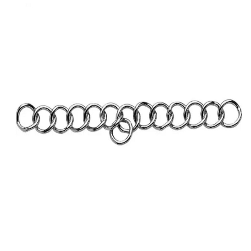 Gourmette inox entrainement 15 mailles 27 cm vue de face Sprenger Gourmette inox entrainement 15 mailles 27 cm vue de face Sprenger