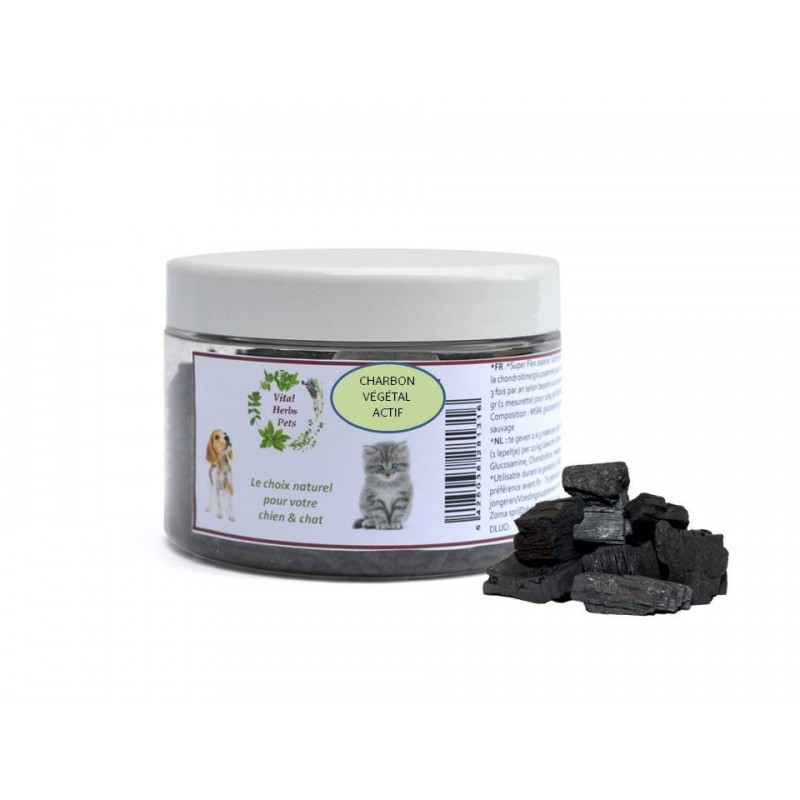 Charbon argile chien et chat Vital Herbs Charbon argile chien et chat Vital Herbs